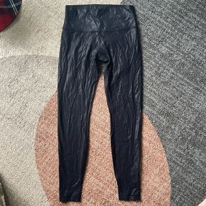 Lululemon faux leather leggings (align style)